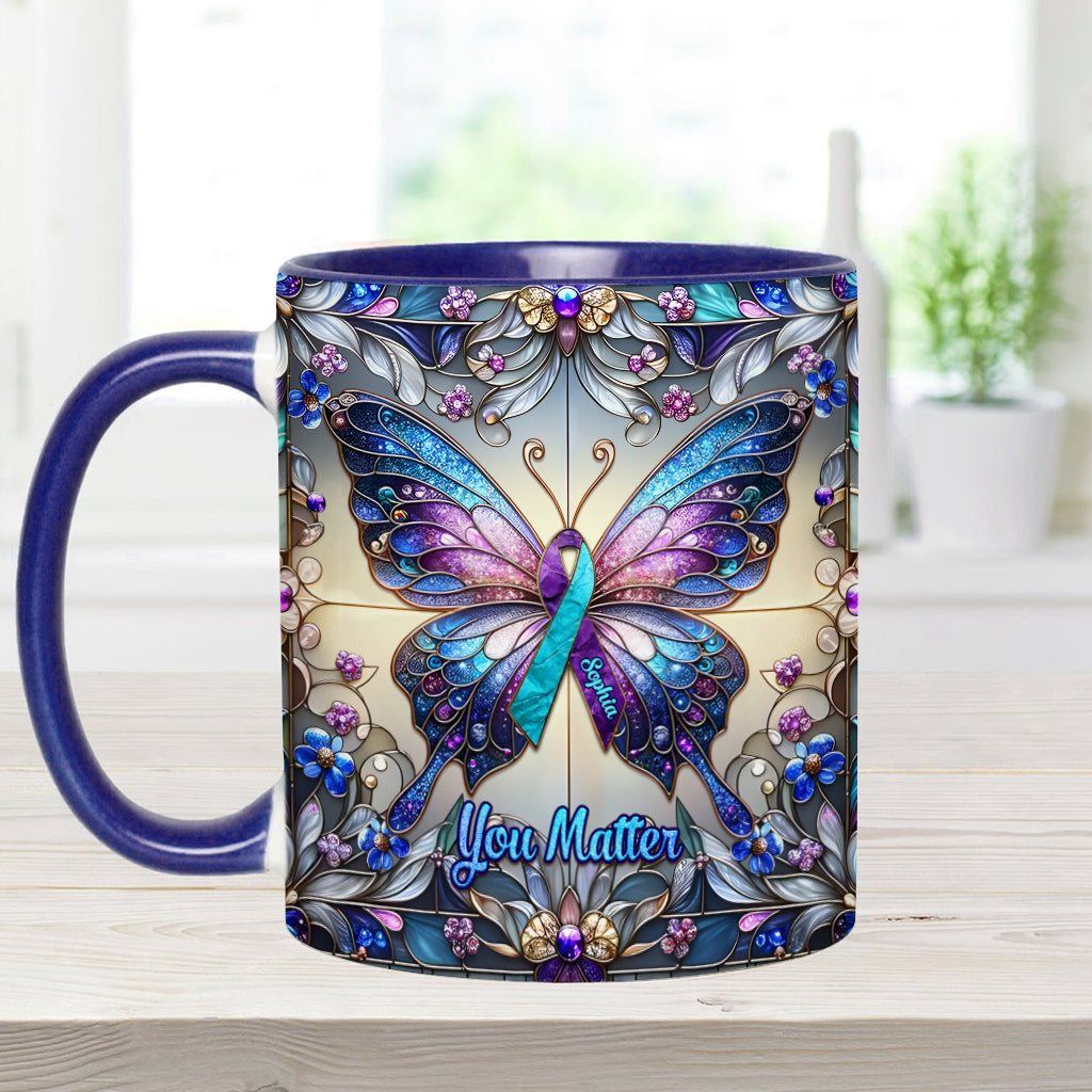 Tu comptes - Mug personnalisé pour la prévention du suicide