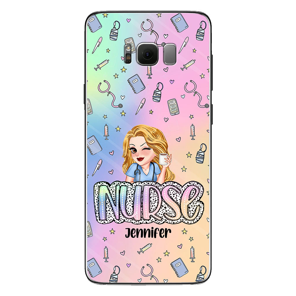 Vie d'infirmière - Étui de téléphone transparent personnalisé pour infirmière