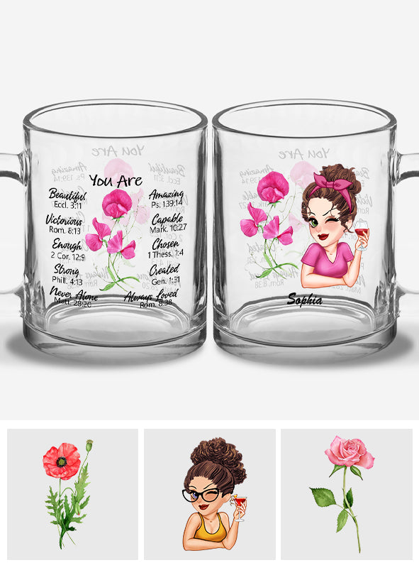 Tu es magnifique - Mug en verre personnalisé