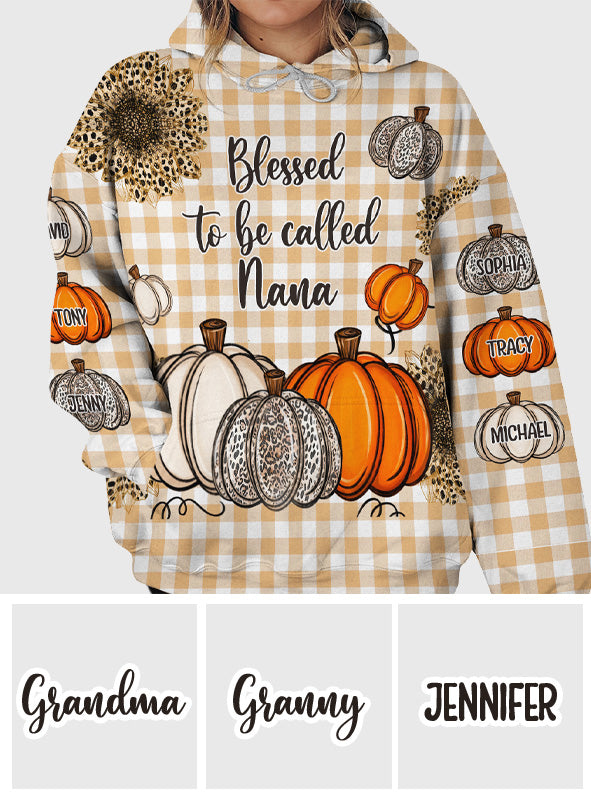 Grandma's Little Pumpkins Any Title - Personalized Grandma All Over Shirt