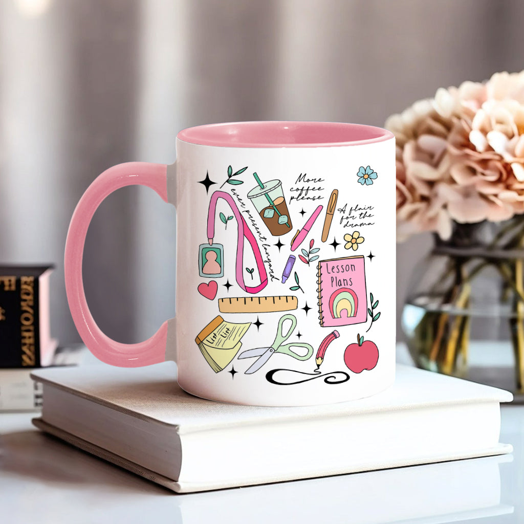 Can’t Talk Right Now Doing Teacher Stuff - Personalized Teacher Accent Mug