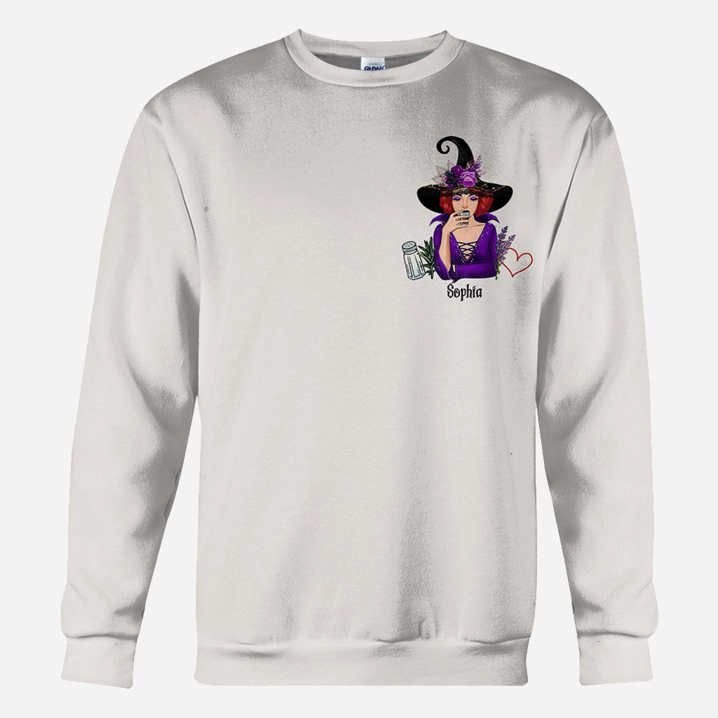 T-shirt personnalisé « Sorcière » au sel, romarin et lavande, inspiré de la magie pratique -