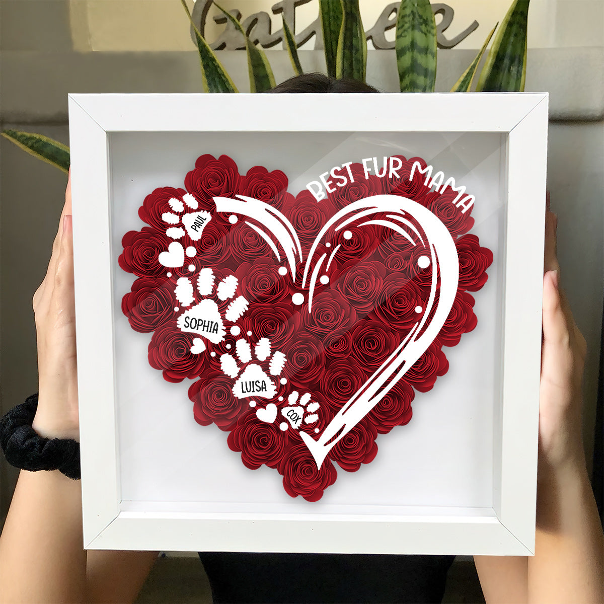 Meilleure maman de chien au monde - Boîte à fleurs personnalisée pour chien