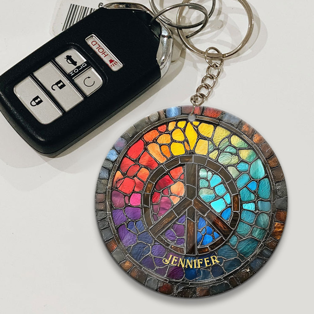 Âme Hippie - Porte-clés Hippie Personnalisé