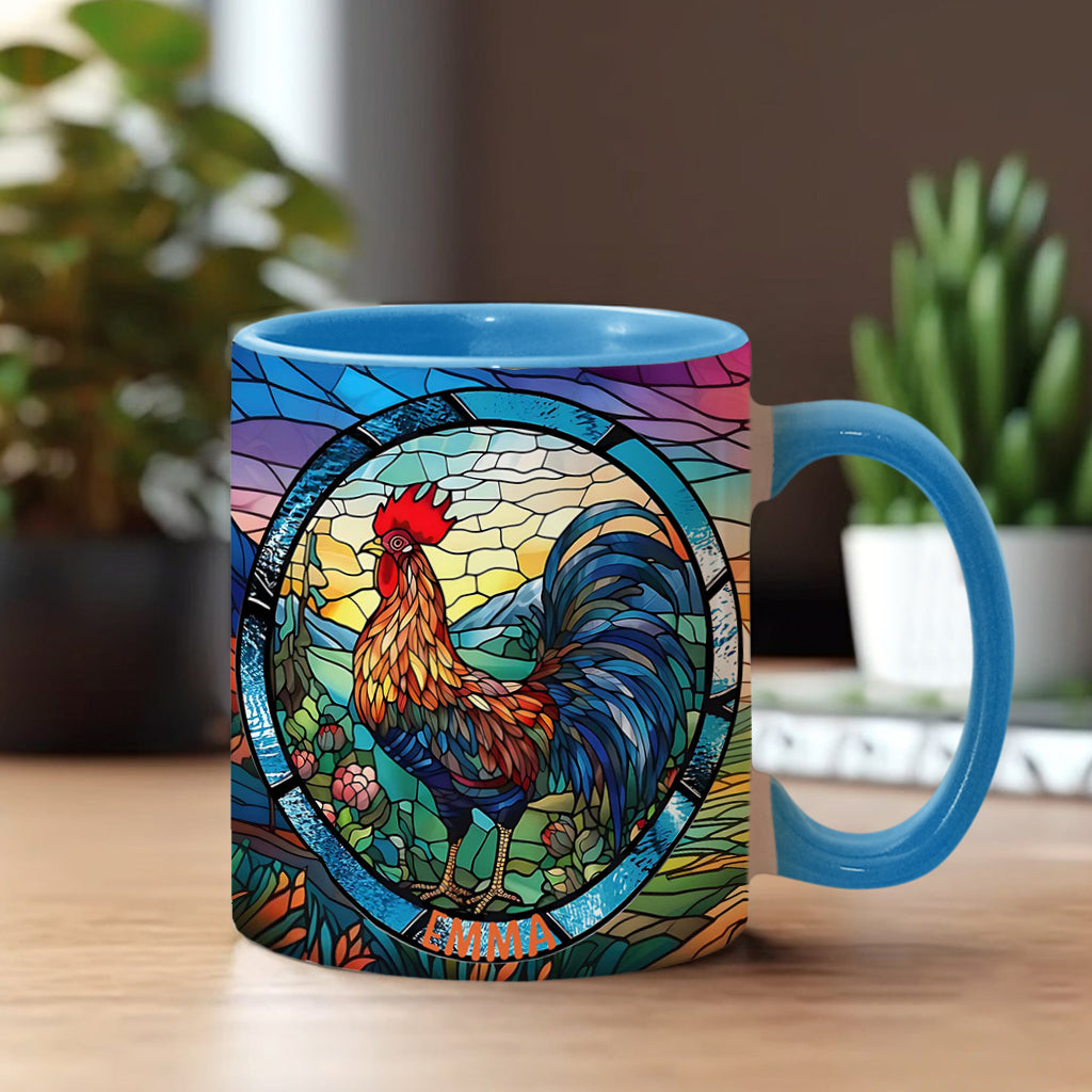 Mug personnalisé « Love Chicken » avec motif poulet