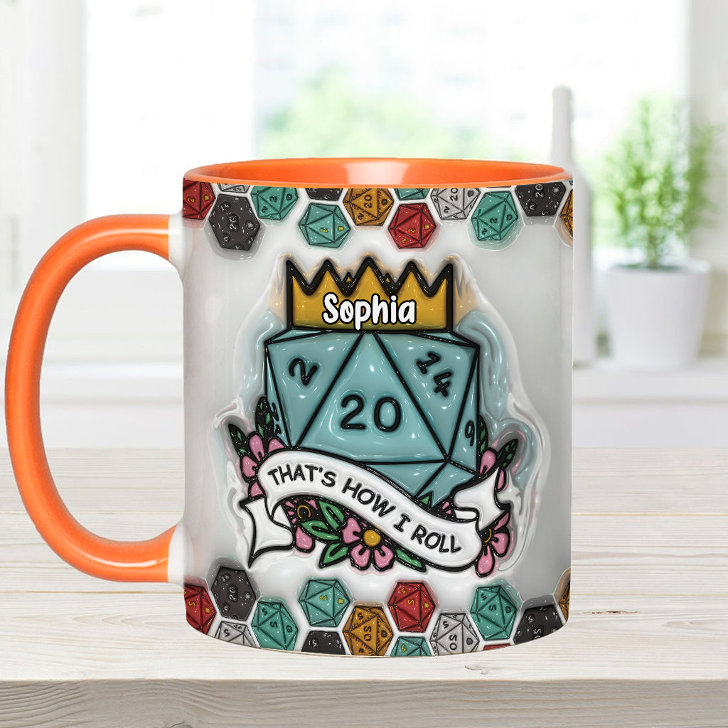 That's How I Roll - Personalized RPG Accent Mug