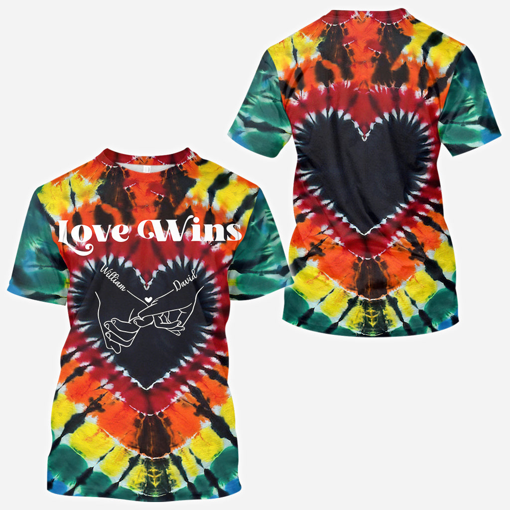 L'amour triomphe - T-shirt personnalisé de soutien LGBT