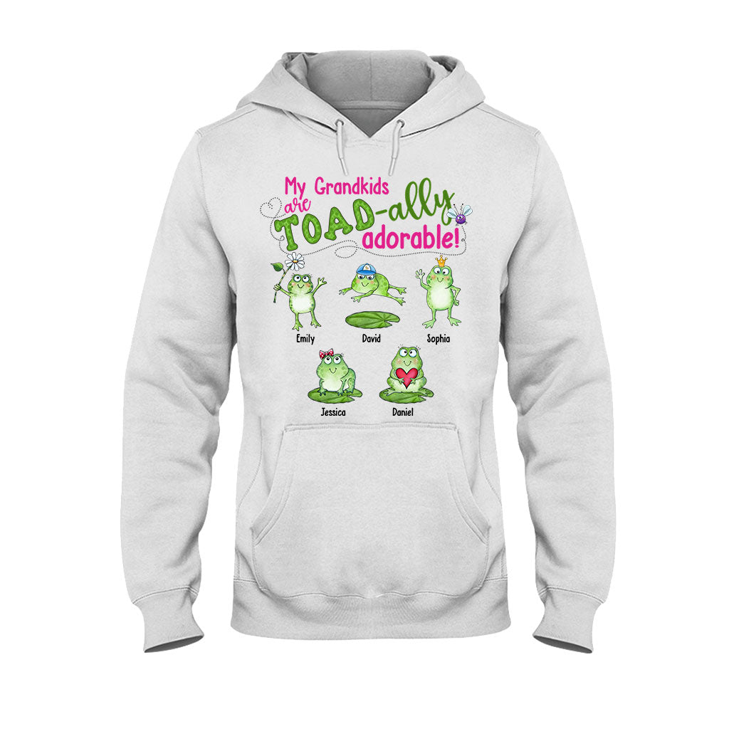 Mes petits-enfants sont Toad-ally - T-shirt et sweat à capuche personnalisés pour grand-mère