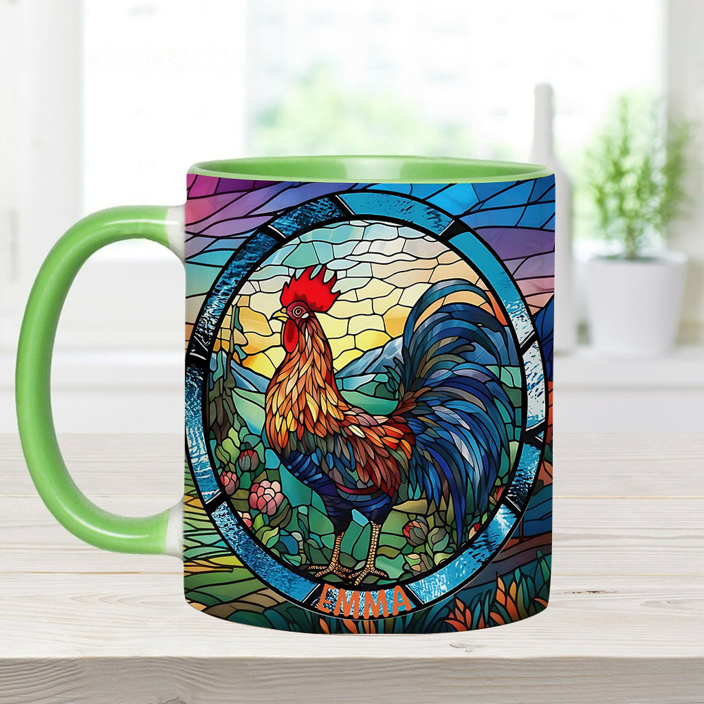 Mug personnalisé « Love Chicken » avec motif poulet