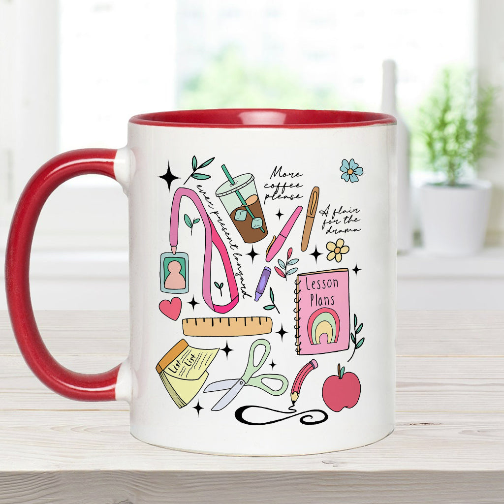 Can’t Talk Right Now Doing Teacher Stuff - Personalized Teacher Accent Mug