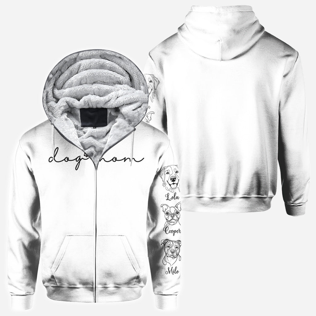 Maman de chien - T-shirt personnalisé intégral pour chien