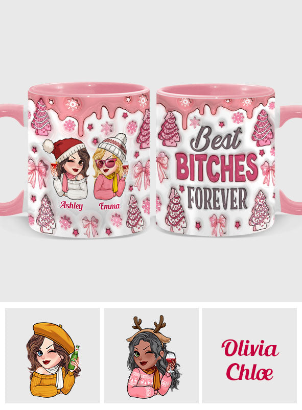 Meilleures amies du monde - Mug personnalisé Bestie Accent Mug