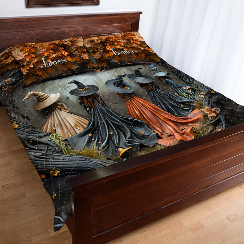 Magnifique sorcière - Ensemble de courtepointe personnalisé pour sorcière