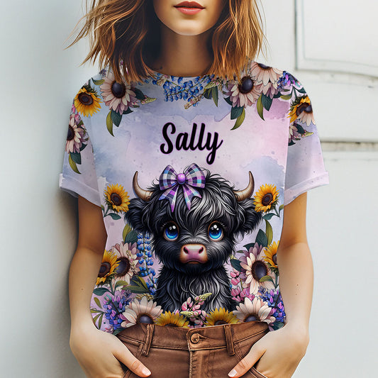 T-shirt personnalisé « Petite vache mignonne »