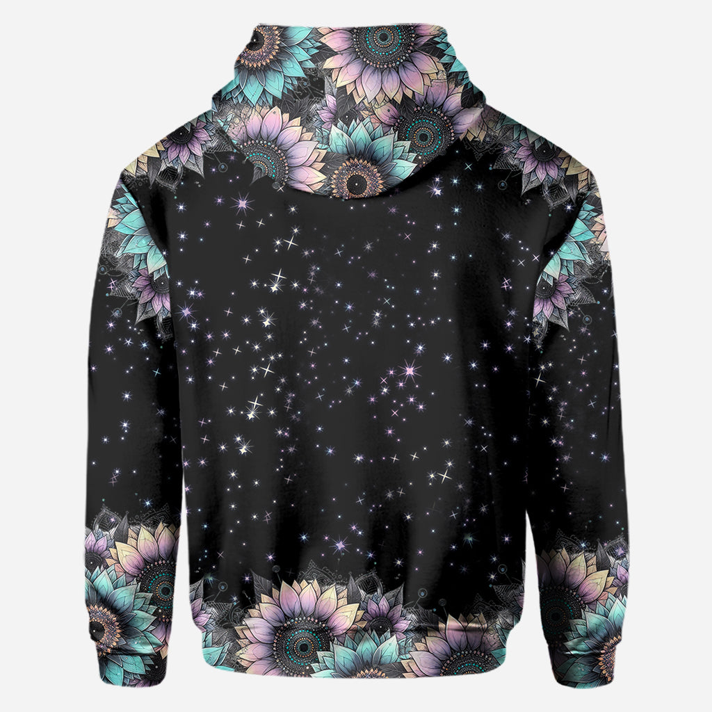 T-shirt personnalisé Zero F Given Tournesol rose et bleu - Tête de mort intégrale