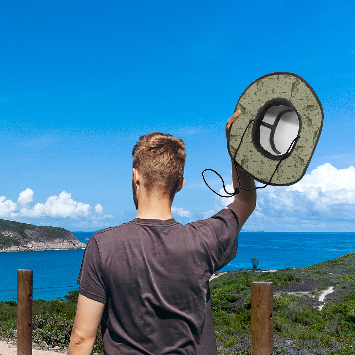 Accro à être papa/grand-père... - Chapeau de pêche personnalisé