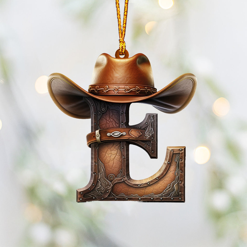 Western Letters - Personalized Ornament