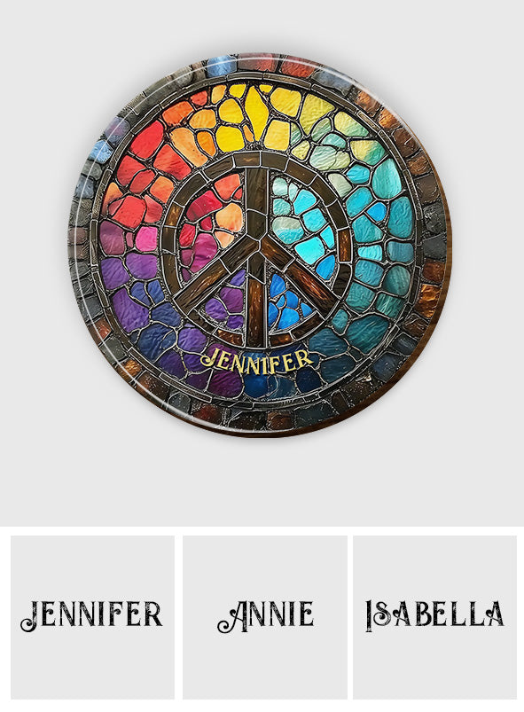 Hippie Soul - Clip de pare-soleil de voiture personnalisé en forme de hippie