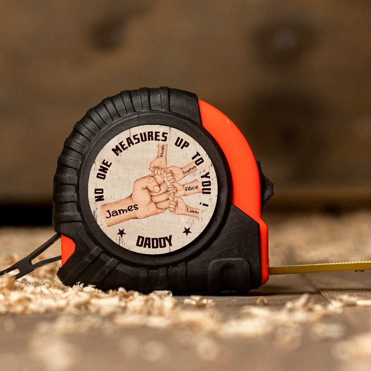 Personne ne peut t'égaler, Papa ! – Mètre ruban personnalisé pour papa