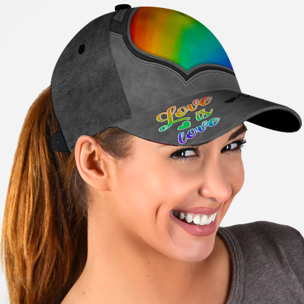 L'amour c'est l'amour - Casquette classique personnalisée de soutien à la communauté LGBT