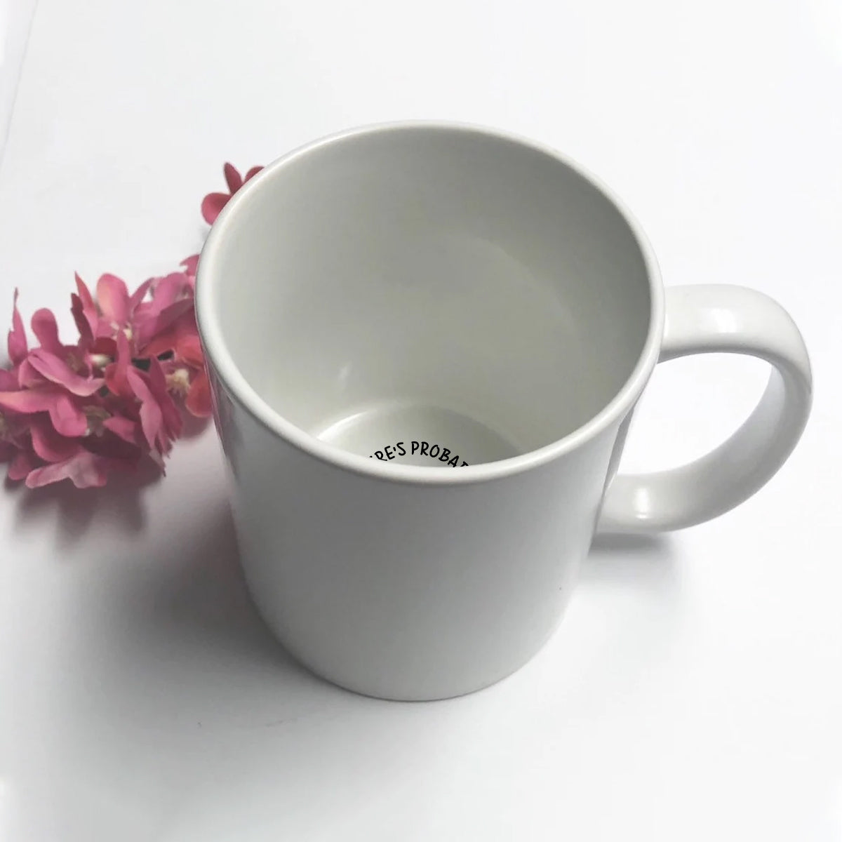 There's Probably Cat Hair In This - Personalized Cat Hidden Message Mug