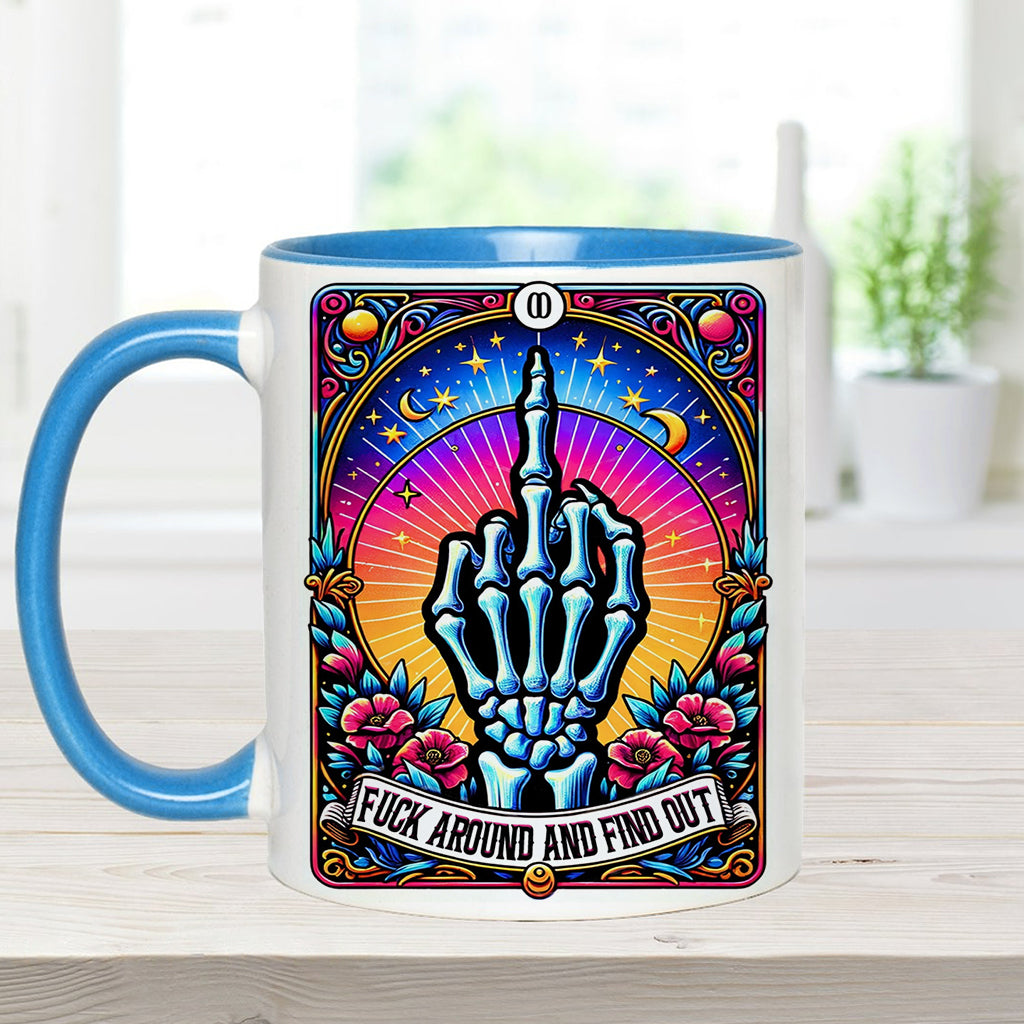 Fais des bêtises et découvre-le - Mug personnalisé à motif crâne