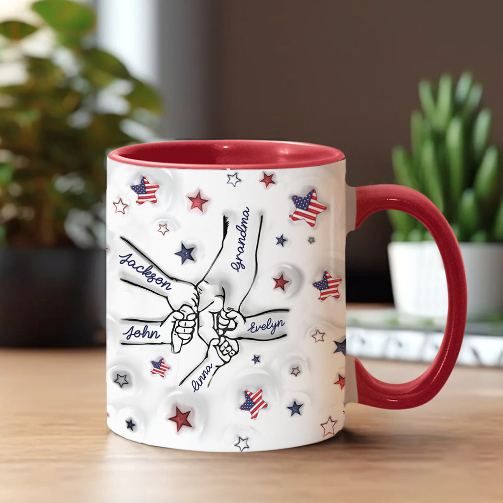 Mug personnalisé « Grand-mère fière, maman, tante »
