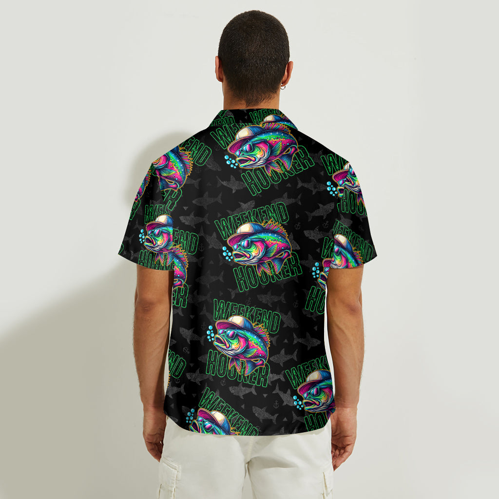 Chemise hawaïenne de pêche personnalisée Weekend Hooker