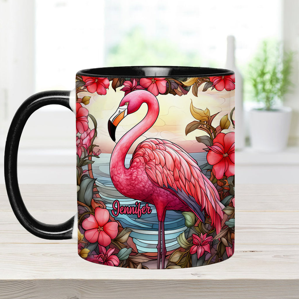 Mug personnalisé « J’adore les flamants roses »