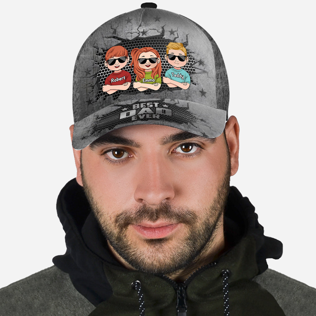 Meilleur papa du monde - Casquette classique personnalisée pour papa