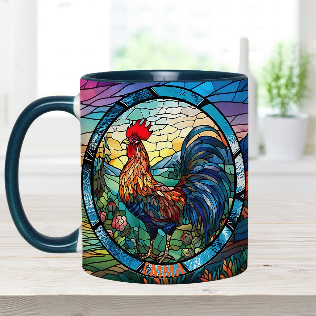 Mug personnalisé « Love Chicken » avec motif poulet