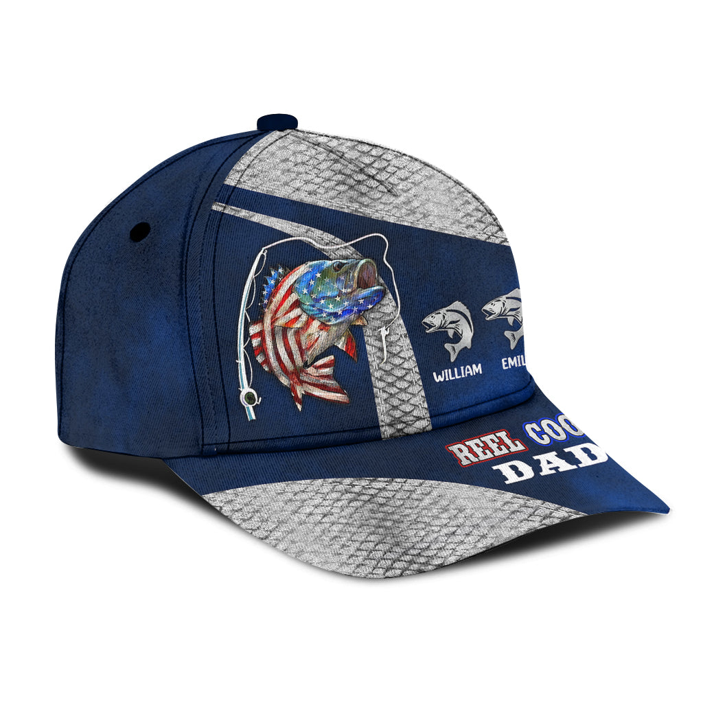 Reel Cool Dad Just Ask - Personalized Fishing Classic Cap