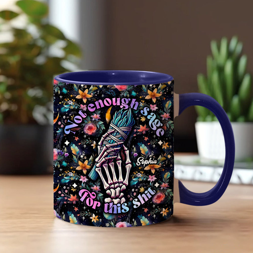 Not Enough Sage - Personalized Witch Accent Mug