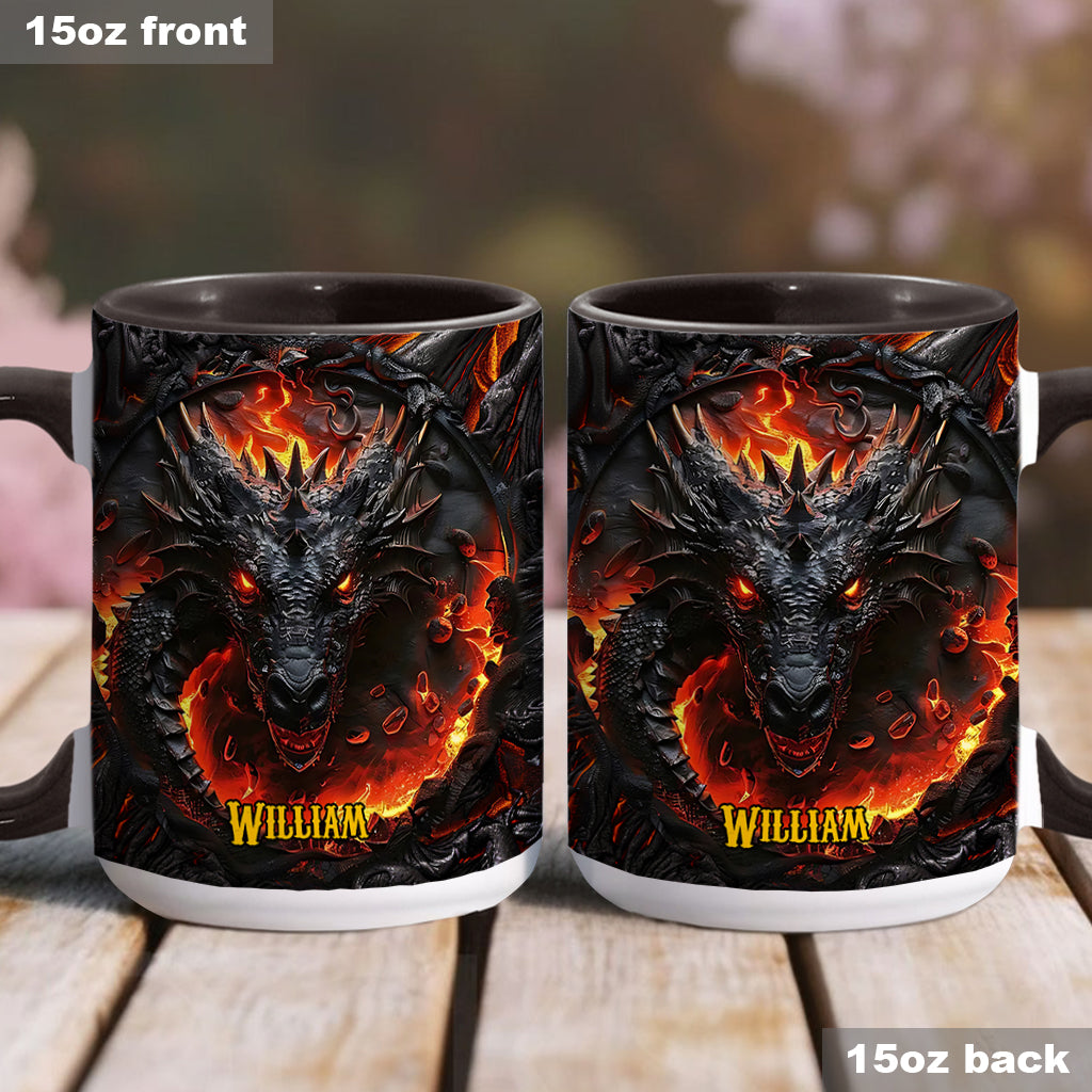 Love Dragons - Personalized Dragon Accent Mug