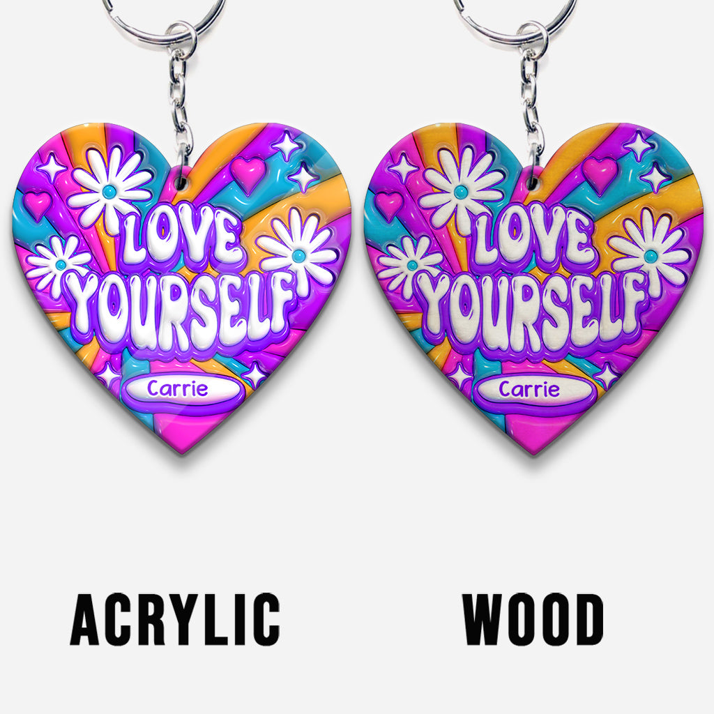 Love Yourself - Personalized Keychain
