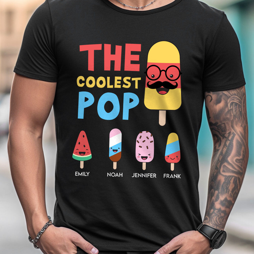 Le plus cool des papas - T-shirt et sweat à capuche personnalisés pour grand-père