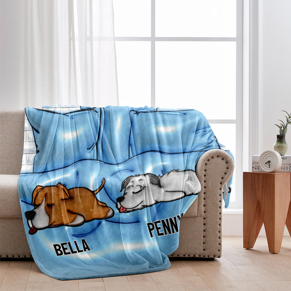 Ceci est mon lit - Couverture personnalisée pour chien