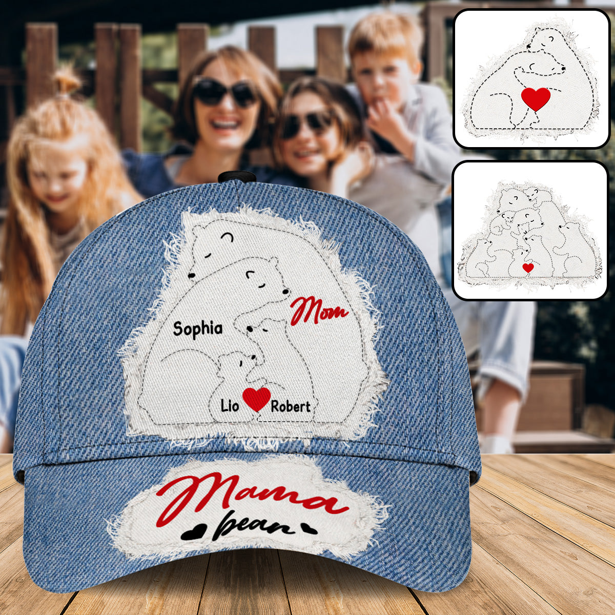 Casquette classique personnalisée Maman Ours