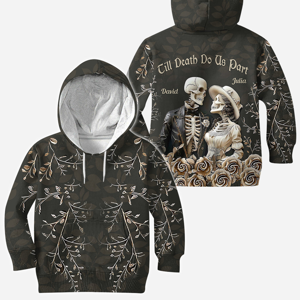 Jusqu'à ce que la mort nous sépare - T-shirt personnalisé pour couple