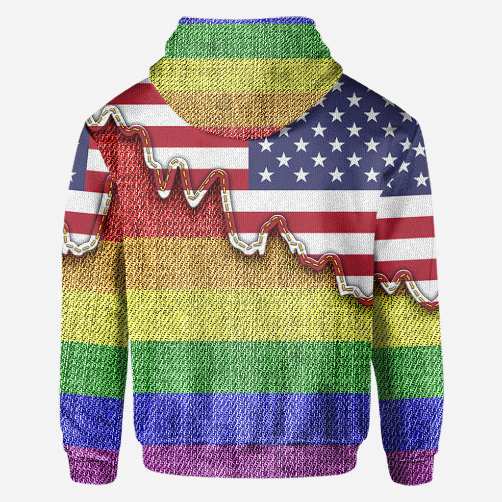 Je suis courageux, je suis meurtri. True Colors - T-shirt personnalisé de soutien LGBT.