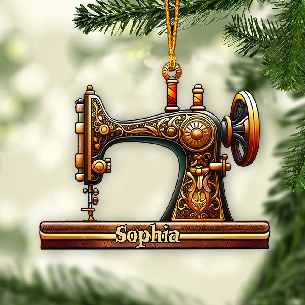 Machine à coudre magnifique - Ornement de couture personnalisé