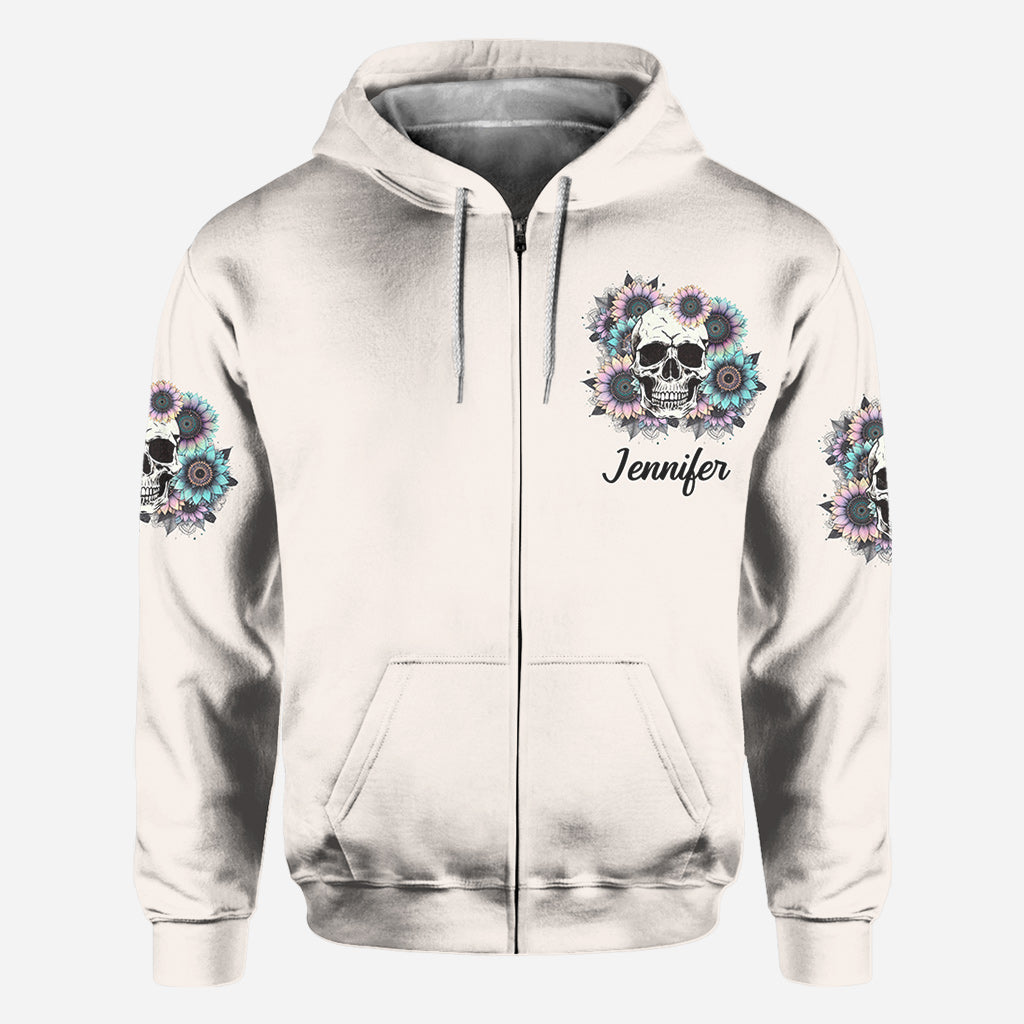 Magnifique et folle - Chemise personnalisée à motif crâne intégral