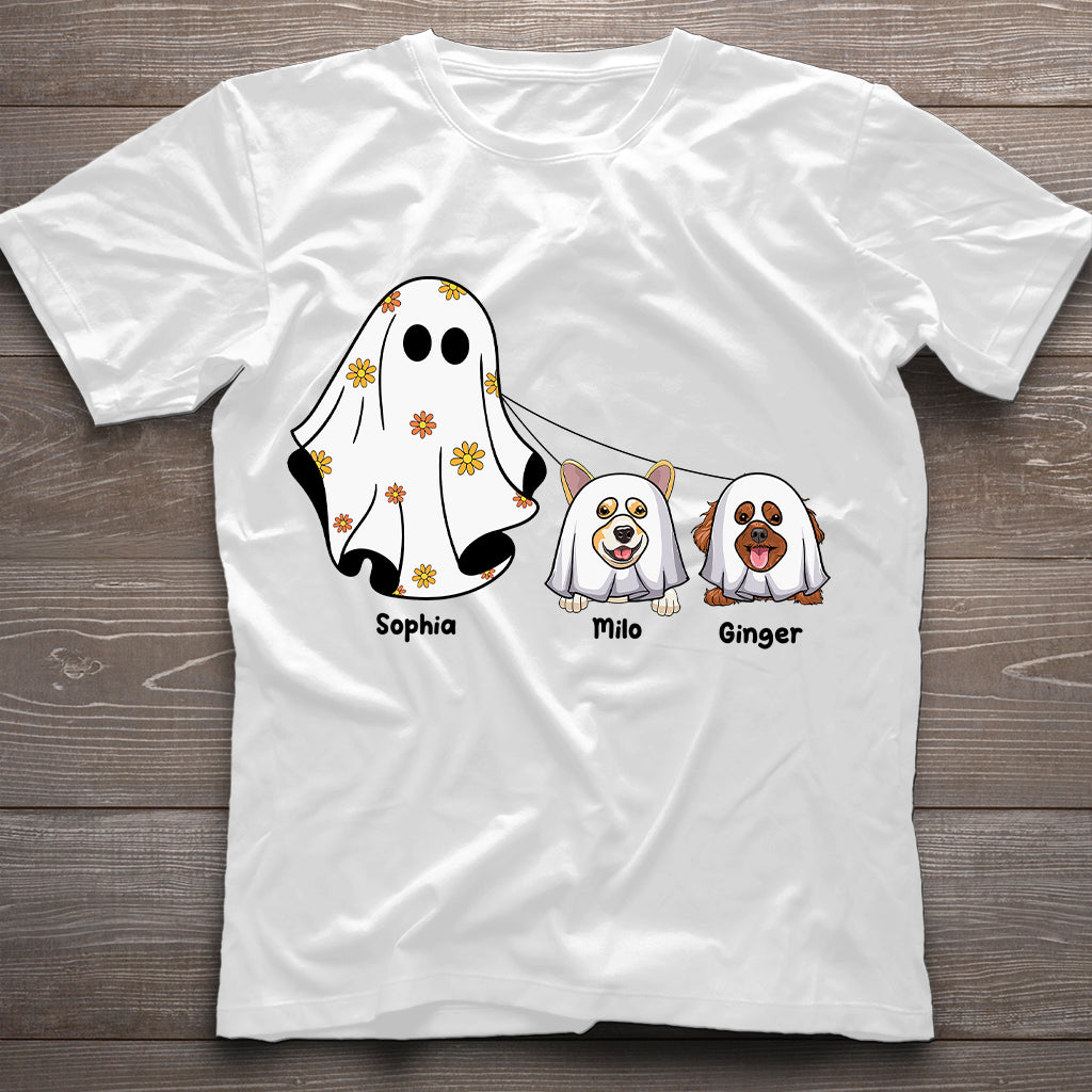 T-shirt et sweat à capuche personnalisés pour chien « Fantômes mignons »