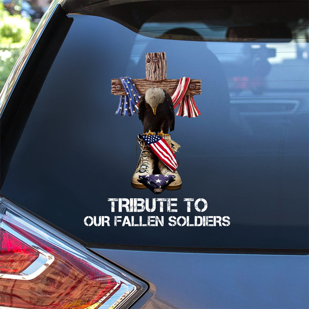 Tribute To Our Fallen Soldiers - Veteran Decal Full