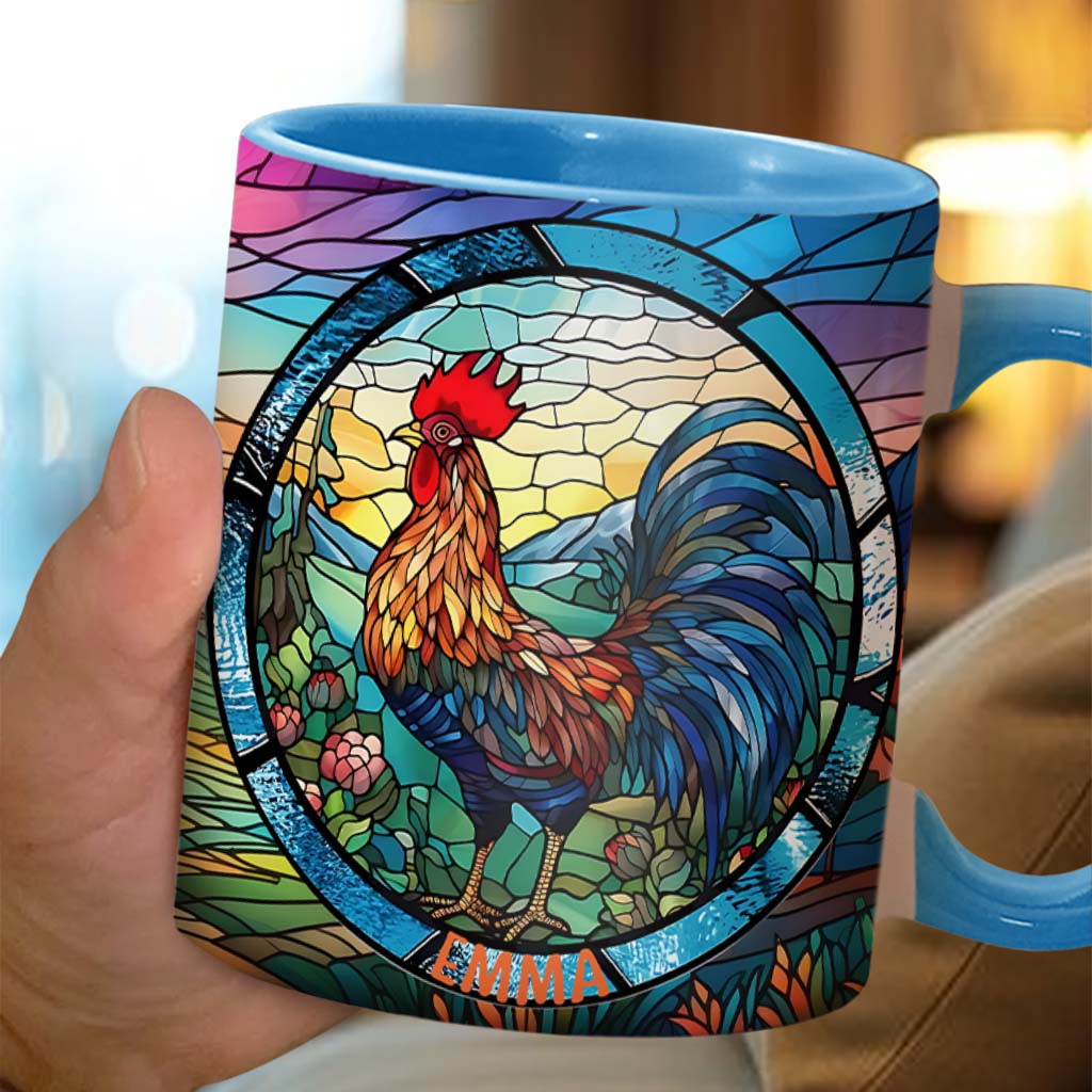 Mug personnalisé « Love Chicken » avec motif poulet