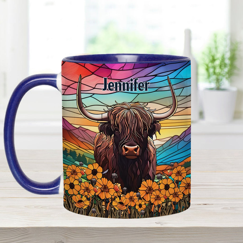 Mug personnalisé « Love Highland Cow »