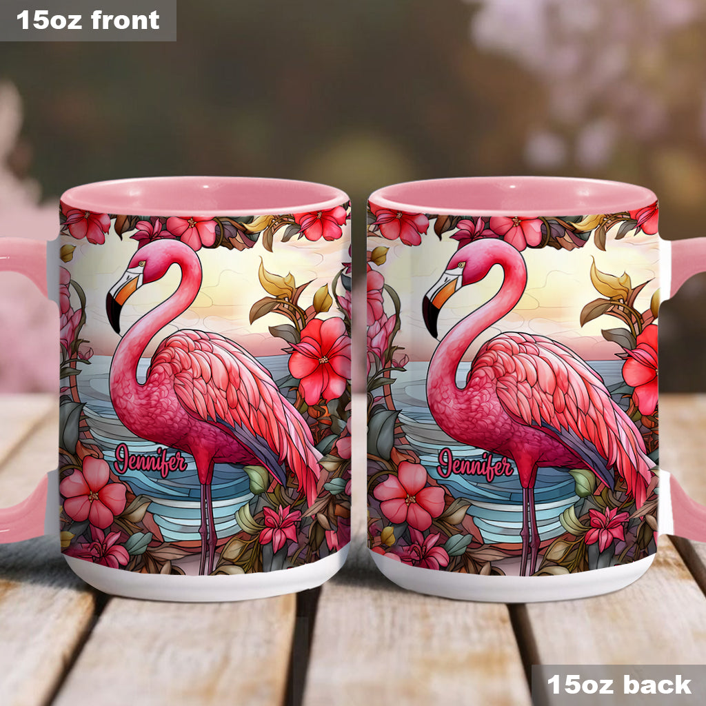 Mug personnalisé « J’adore les flamants roses »