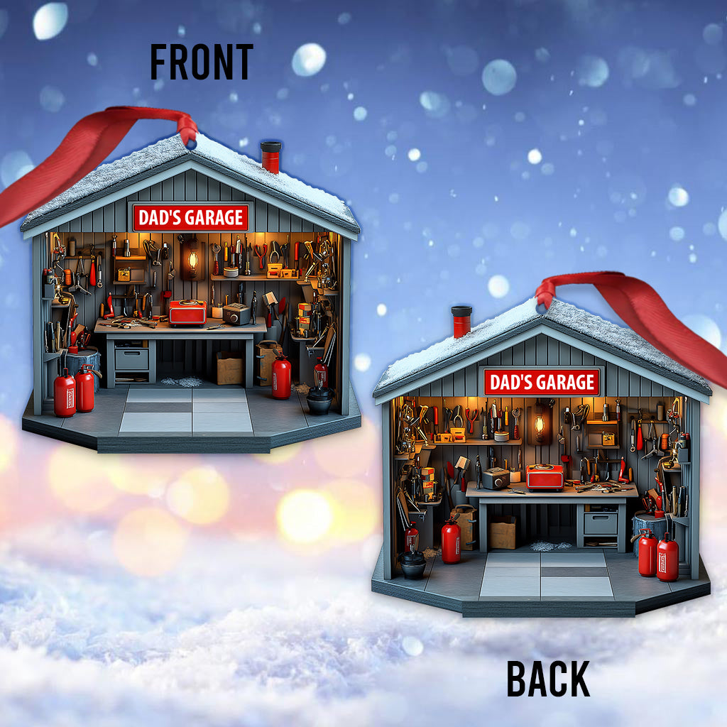 Garage de papa - Ornement personnalisé pour papa