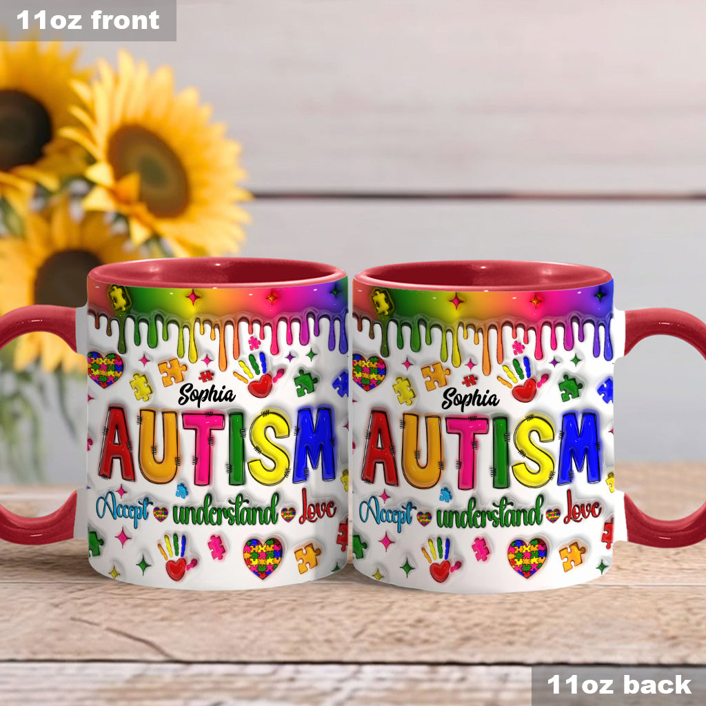 Sensibilisation à l'autisme - Mug personnalisé pour la sensibilisation à l'autisme