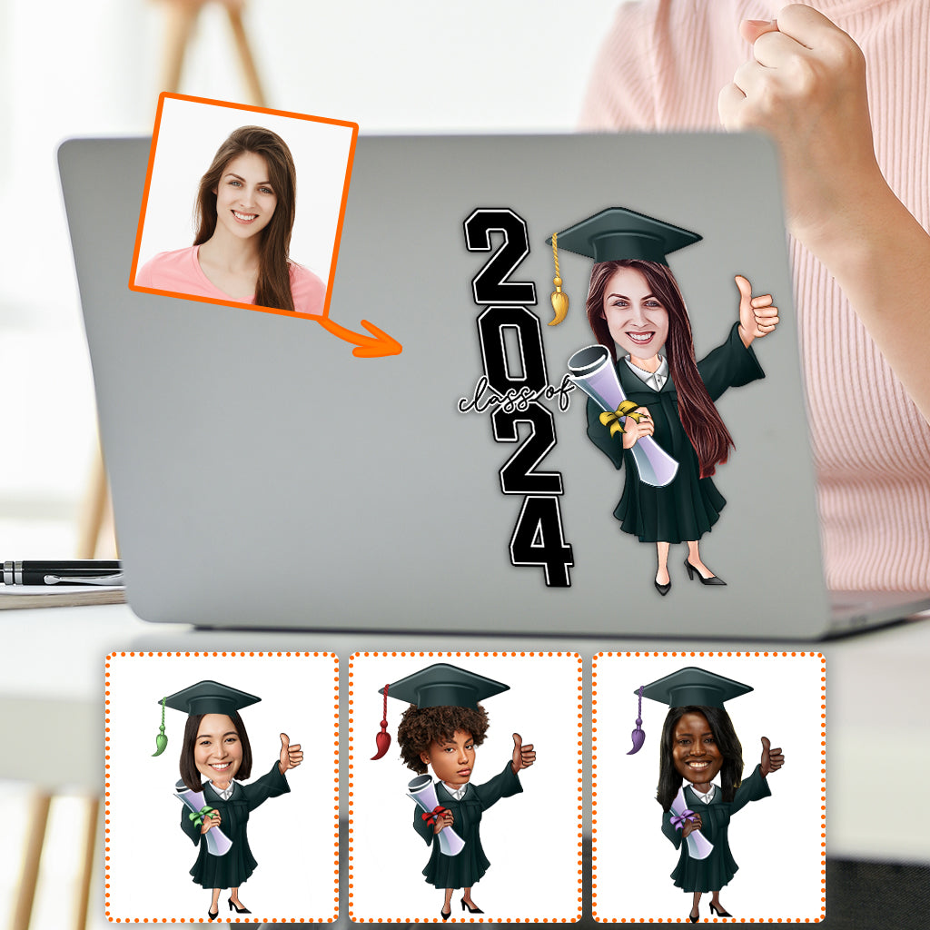 Class Of 2024 - Personalized Graduation Decal Die Cut